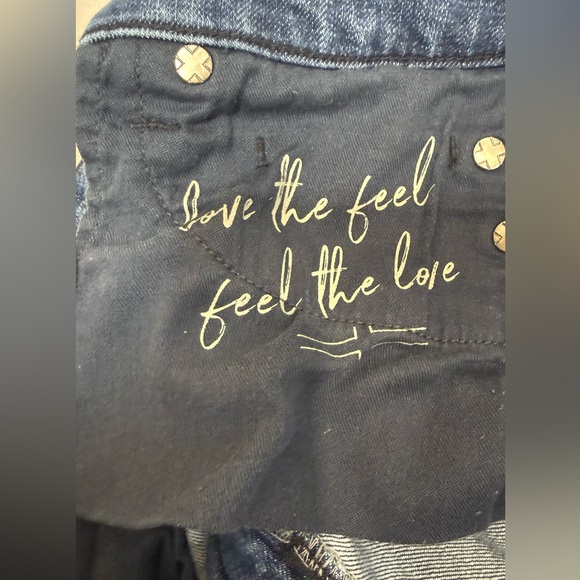 Liverpool Jeans Crop Lace Up Ankles Raw Hem Metal Grommets Skinny Blue Size 12 - Picture 7 of 12